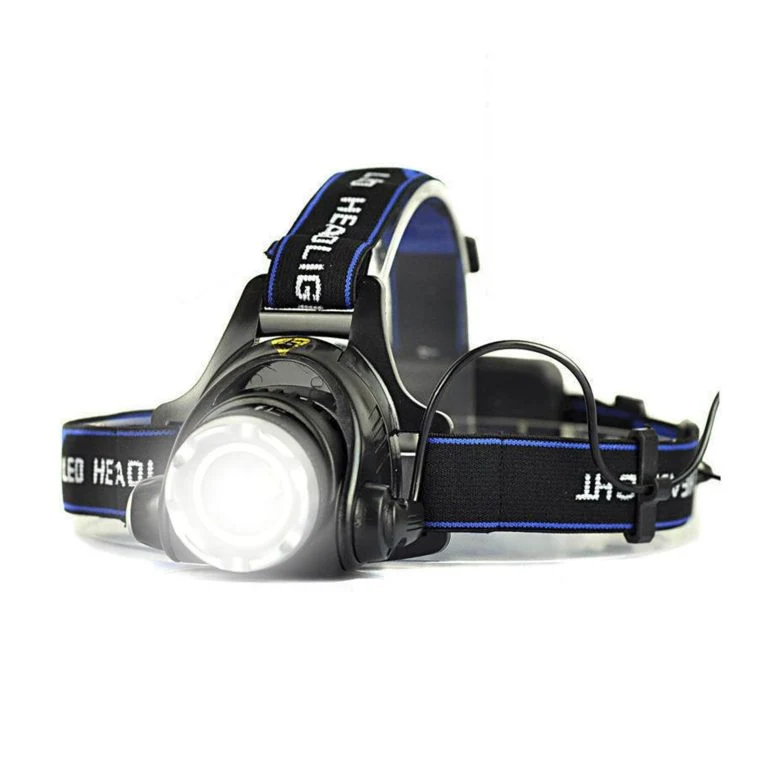 HL-D34 headlamp shown with its front light switched on
